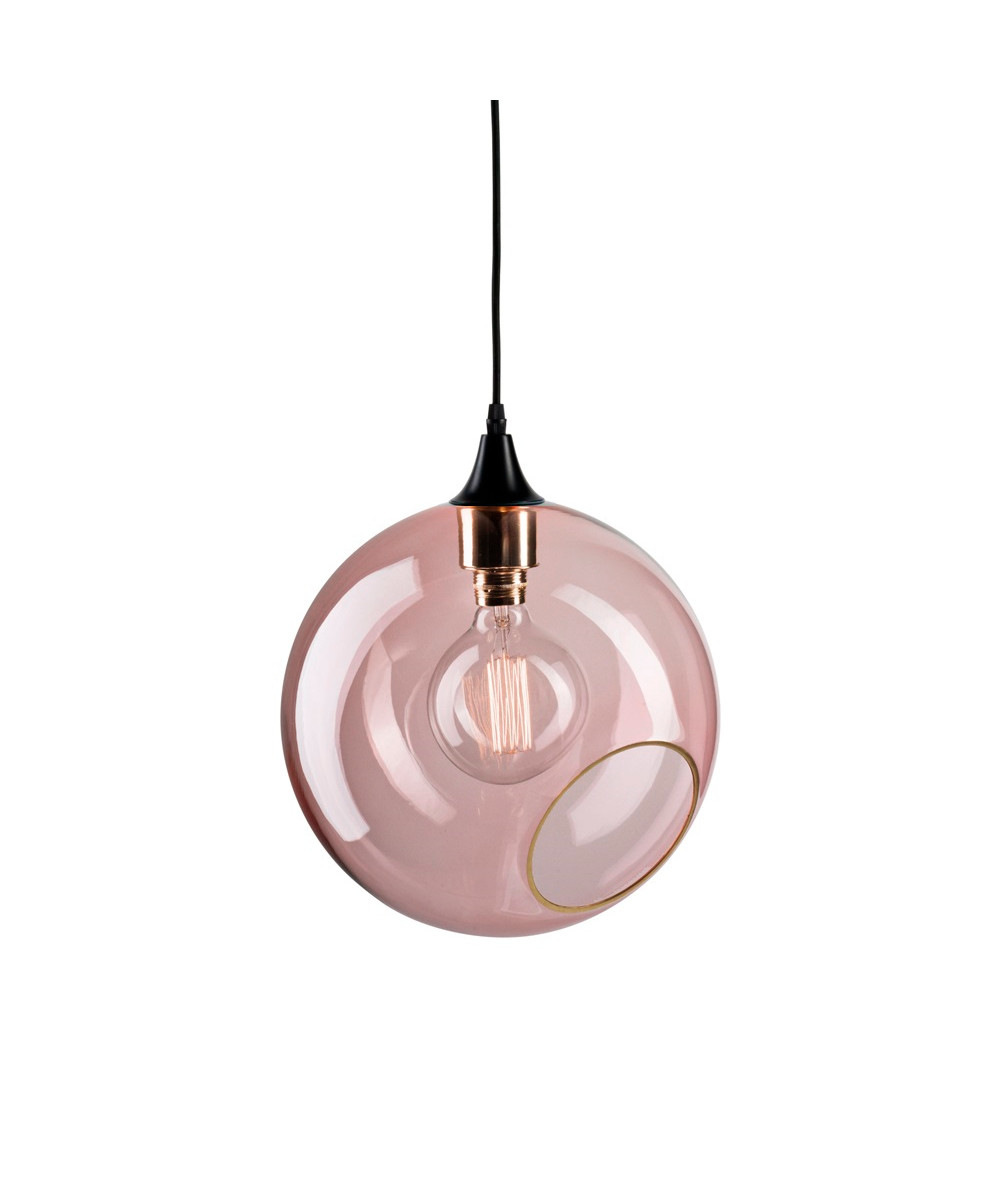 Image of Ballroom XL Pendelleuchte Pink m/Schwarz Sockel - Design By Us bei Lampenmeister.ch